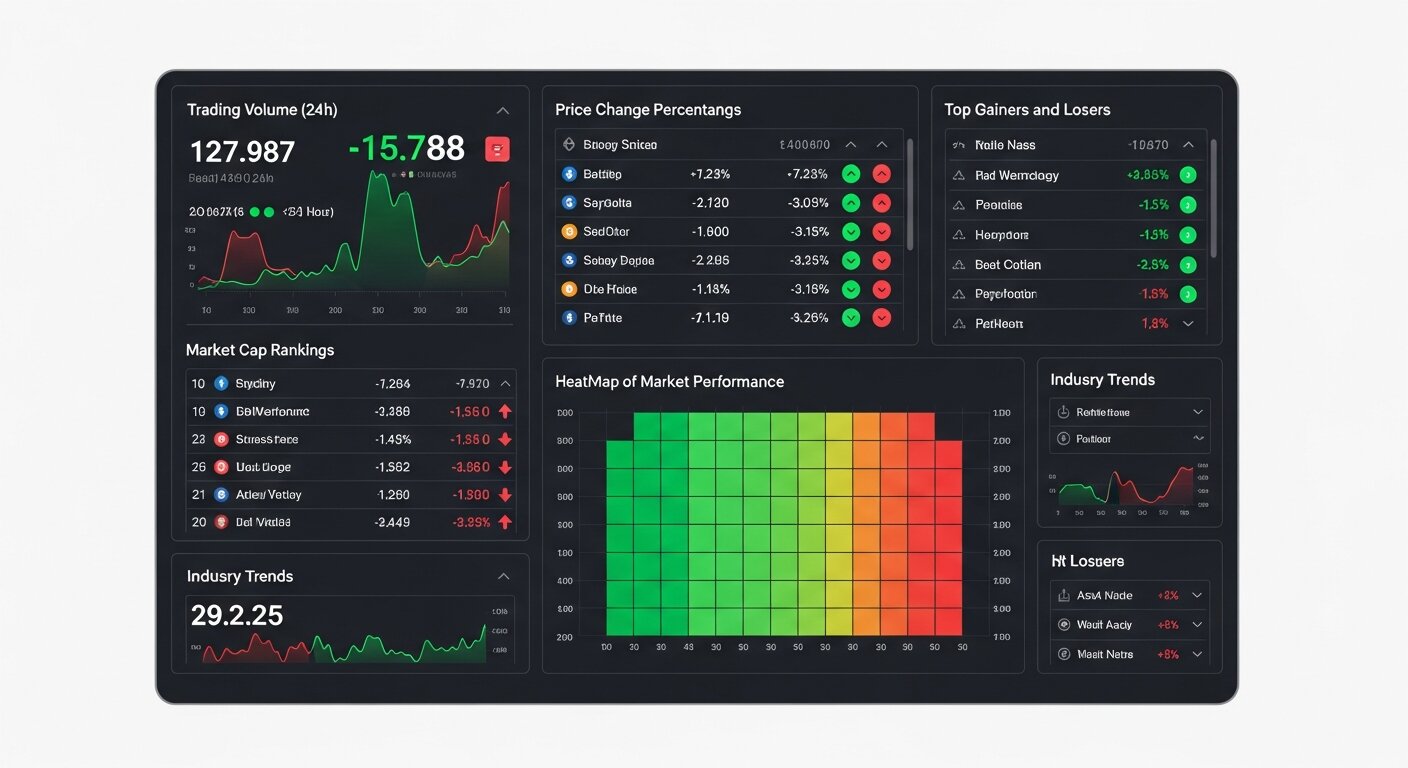 Dexscreener live DEX trading statistics across 50+ blockchain networks with real-time price updates